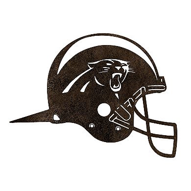 Carolina Panthers Metal Garden Art Helmet Spike