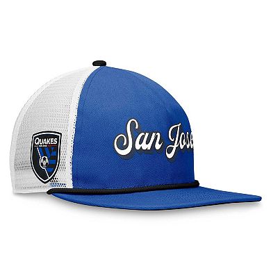 Men's Fanatics Branded Royal/White San Jose Earthquakes True Classic Golf Snapback Hat