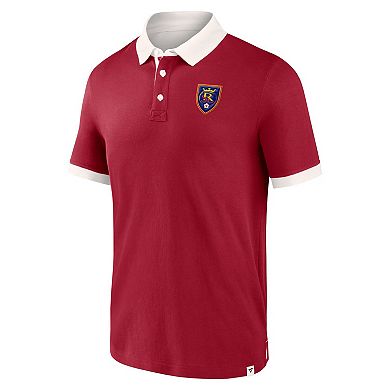 Men's Fanatics Branded Red Real Salt Lake Second Period Polo Shirt