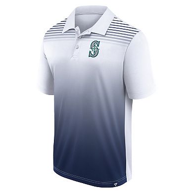 Men's Fanatics Branded White/Navy Seattle Mariners Sandlot Game Polo