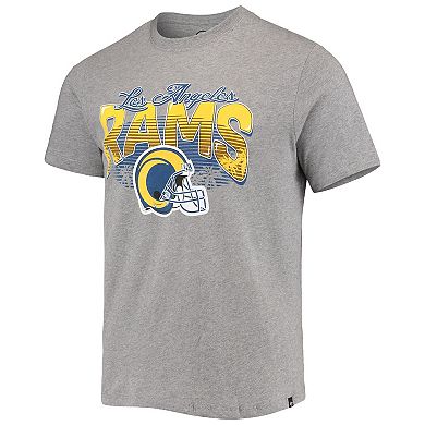 Men's '47 Heathered Gray Los Angeles Rams Super Rival Team T-Shirt