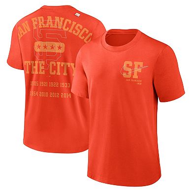 Men's Nike Orange San Francisco Giants Statement Game Over T-Shirt