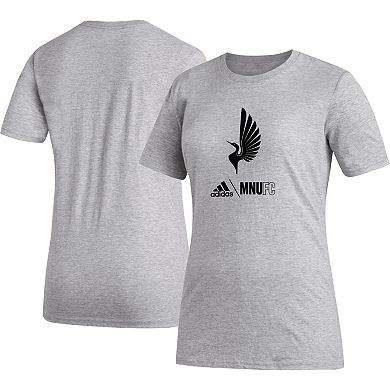Women's adidas Heather Gray Minnesota United FC AEROREADY Club Icon T-Shirt