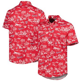 Men's Reyn Spooner Red Washington Nationals Kekai Performance Button-Up Shirt