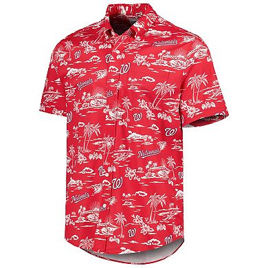 Men's Reyn Spooner Red Washington Nationals Kekai Performance Button-Up Shirt