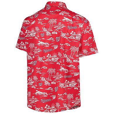 Men's Reyn Spooner Red Washington Nationals Kekai Performance Button-Up Shirt
