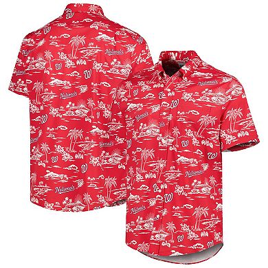 Men's Reyn Spooner Red Washington Nationals Kekai Performance Button-Up Shirt
