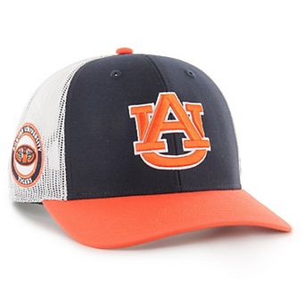 Men's '47 Navy Auburn Tigers Side Note Trucker Snapback Hat
