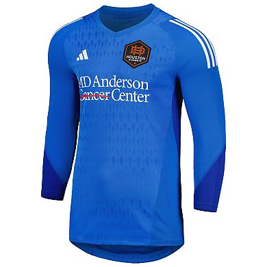 Men's adidas Blue Houston Dynamo FC 2023 Goalkeeper Long Sleeve Replica Jersey