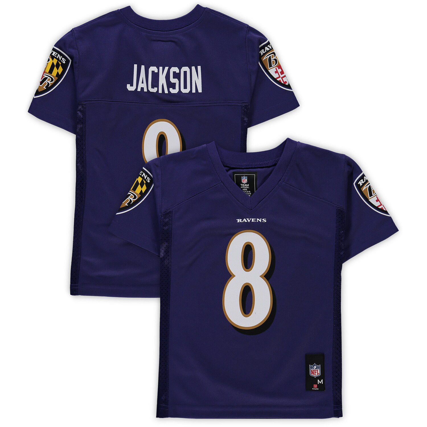 Nike Big Boys Lamar Jackson Gray Baltimore Ravens Atmosphere