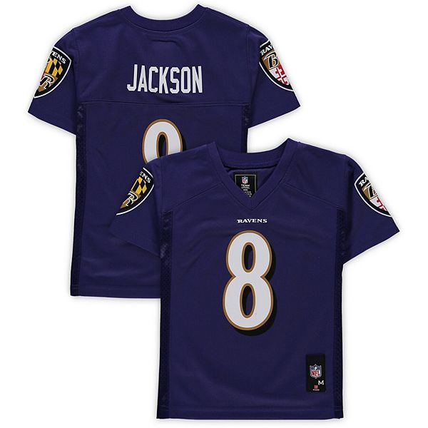 Preschool Lamar Jackson Purple Baltimore Ravens Replica Player