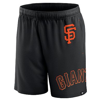 Men's Fanatics Black San Francisco Giants Clincher Mesh Shorts