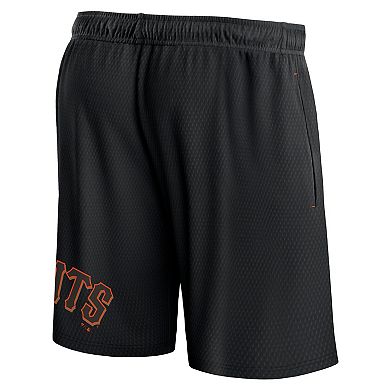 Men's Fanatics Black San Francisco Giants Clincher Mesh Shorts