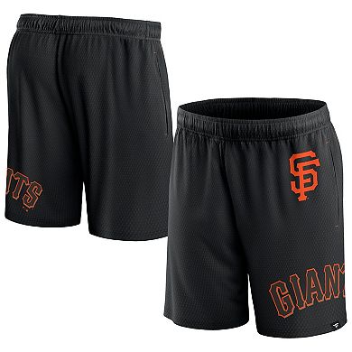 Men's Fanatics Black San Francisco Giants Clincher Mesh Shorts
