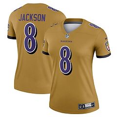 Baltimore Ravens NFL Youth Nike Lamar Jackson Gold Inverted Jersey