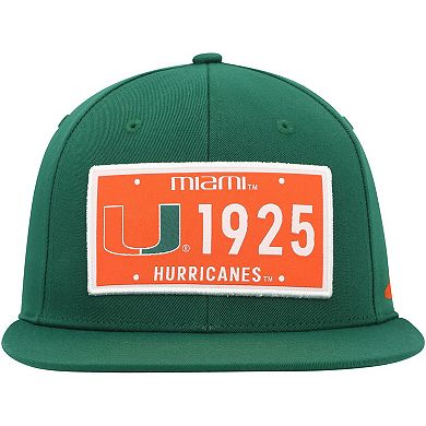 Men's adidas  Green Miami Hurricanes Established Snapback Hat