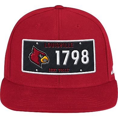 Men's adidas Red Louisville Cardinals Established Snapback Hat