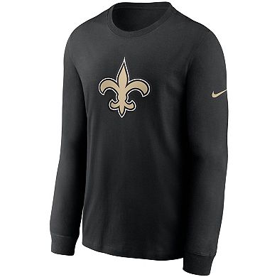 Men's Nike Black New Orleans Saints Primary Logo Long Sleeve T-Shirt