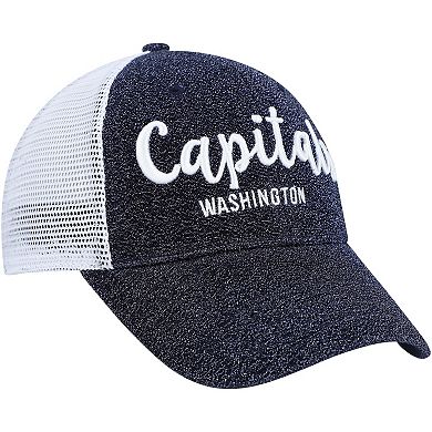 Women's '47 Navy/White Washington Capitals Encore MVP Trucker Snapback Hat