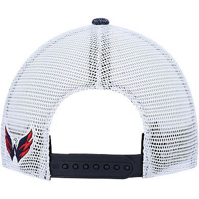 Women's '47 Navy/White Washington Capitals Encore MVP Trucker Snapback Hat