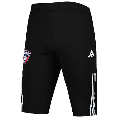 Men's adidas Black FC Dallas 2023 On-Field Training AEROREADY Half Pants