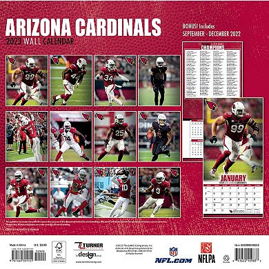 Arizona Cardinals 2023 16-Month Mini Wall Calendar