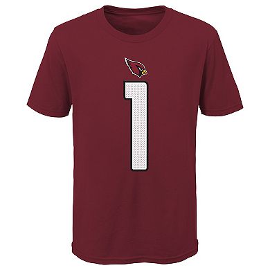 Youth Nike Cardinal Arizona Cardinals Logo Kyler Murray Player Name & Number T-Shirt