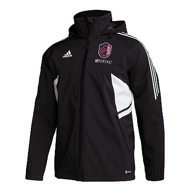 Men's adidas Black St. Louis City SC RAIN.RDY Full-Zip Jacket