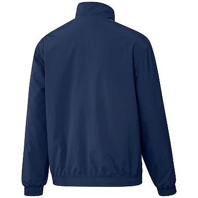 Men's adidas Navy/Green Seattle Sounders FC 2023 On-Field Anthem Full-Zip Reversible Team Jacket