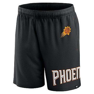 Men's Fanatics Branded Black Phoenix Suns Free Throw Mesh Shorts