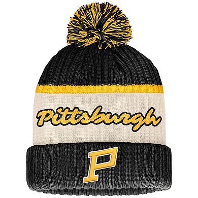 Men's Fanatics Branded  Black Pittsburgh Penguins 2023 NHL Winter Classic Cuffed Knit Hat with Pom