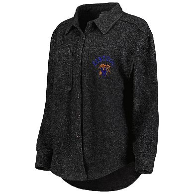 Women's Gameday Couture Black Kentucky Wildcats Switch It Up Tri-Blend Button-Up Shacket