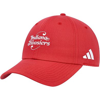 Men's adidas Crimson Indiana Hoosiers Slouch Adjustable Hat