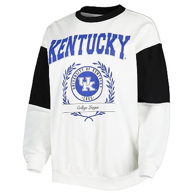 Women's Gameday Couture White Kentucky Wildcats It's A Vibe Dolman Pullover Sweatshirt