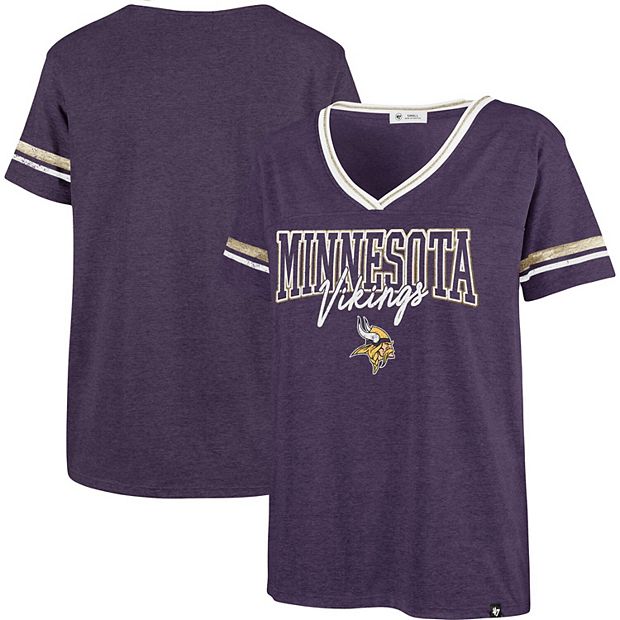 Women's '47 Heathered Purple Minnesota Vikings Hollow Bling Piper