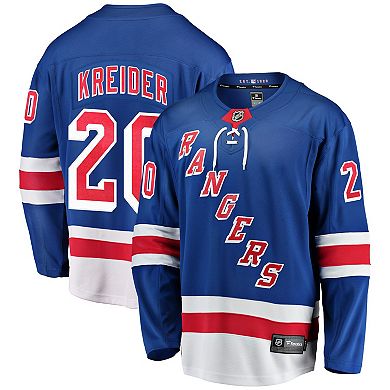 Men's Fanatics Branded Chris Kreider Blue New York Rangers Home Breakaway Player Jersey