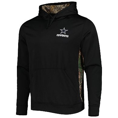 Men's Black/Realtree Camo Dallas Cowboys Logo Ranger Pullover Hoodie