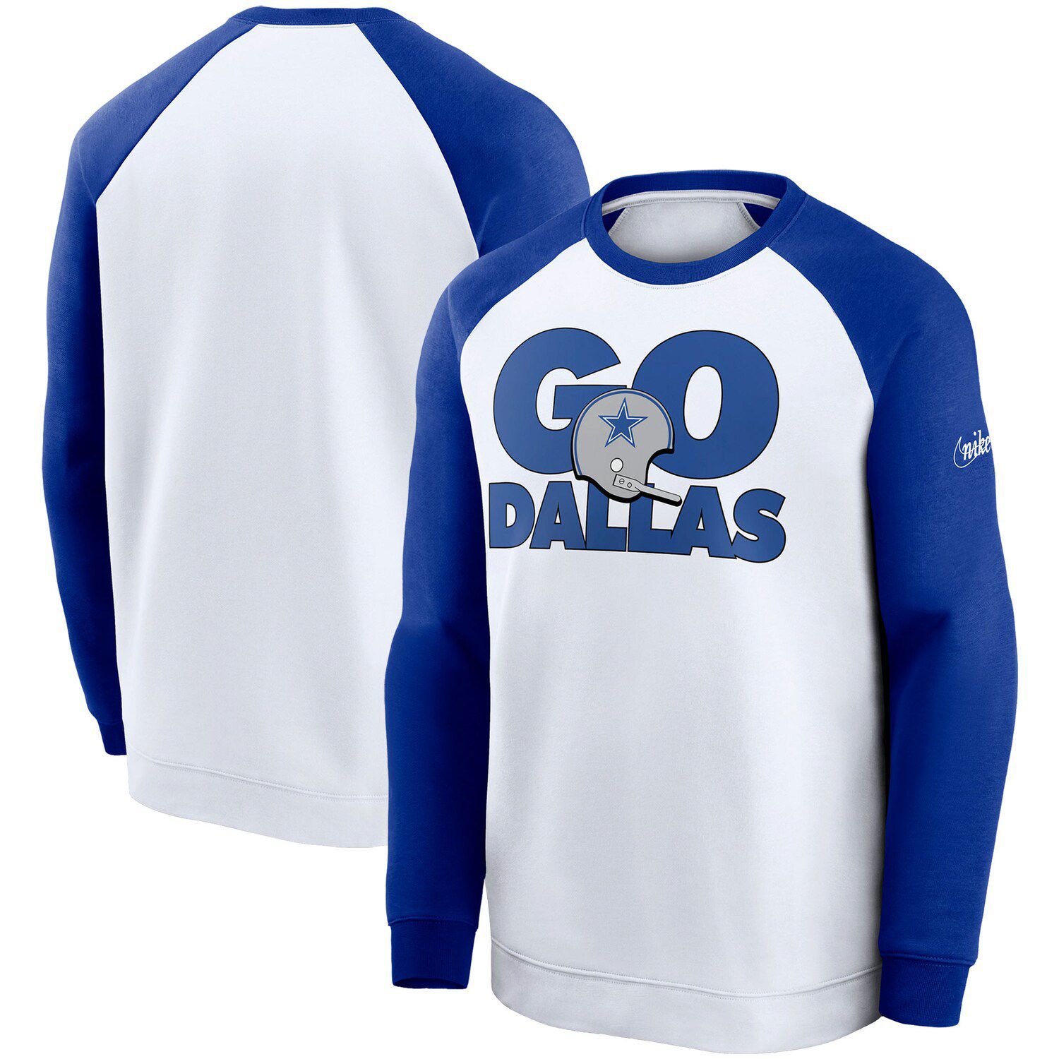 Women's Pro Standard Green Dallas Cowboys Neutral Pullover Sweatshirt