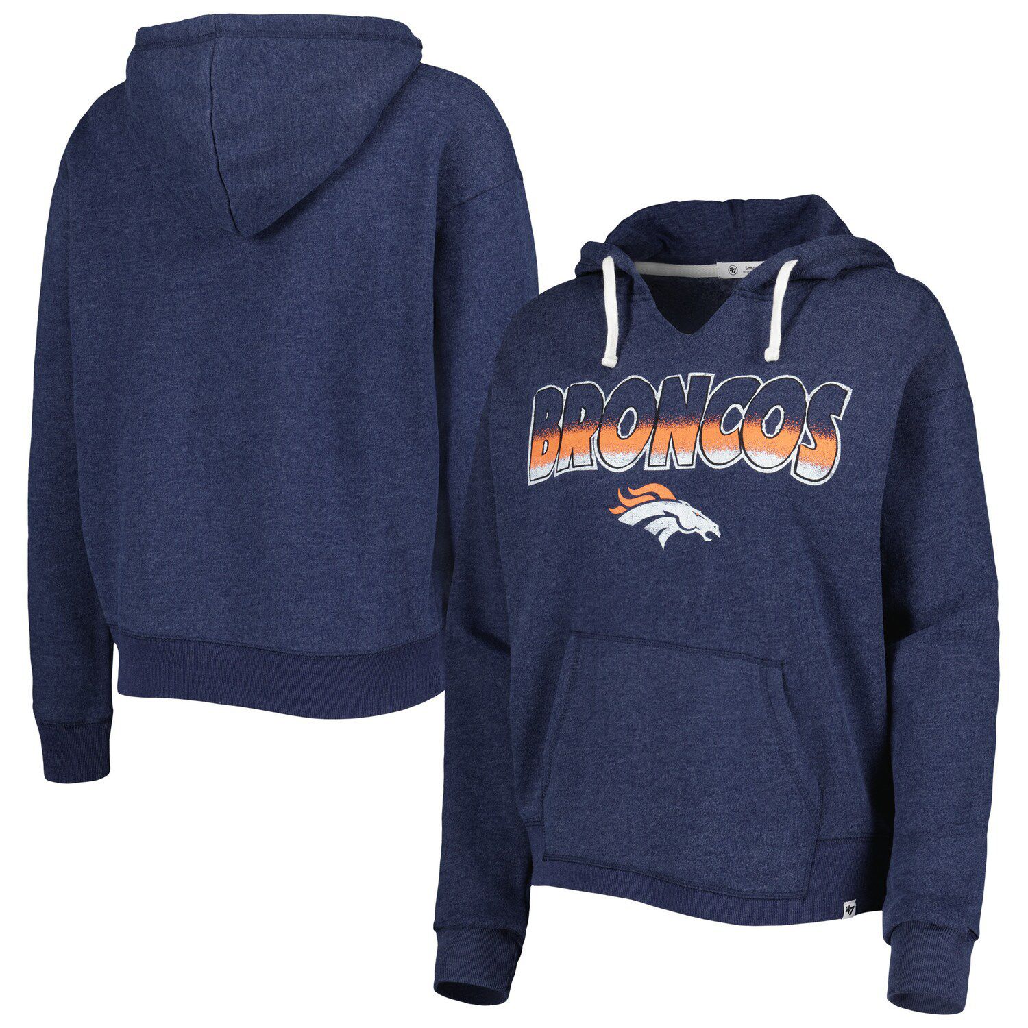 Men's NFL x Staple Orange Denver Broncos Throwback Vintage Wash Pullover  Hoodie