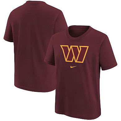 Youth Nike Burgundy Washington Commanders Team Logo T-Shirt