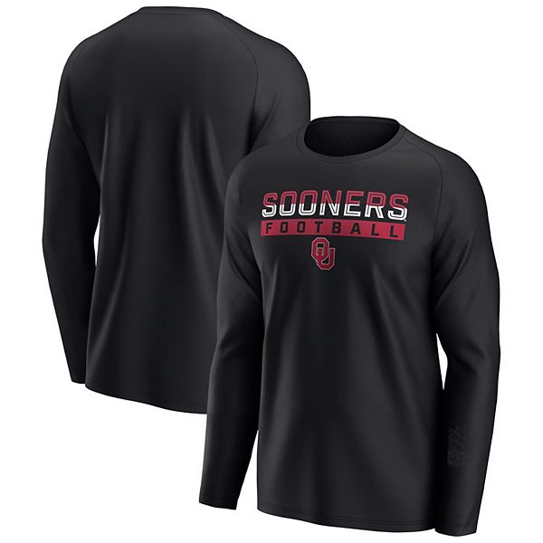 Men's Fanatics Branded Black Oklahoma Sooners Weekend Favorite Raglan ...