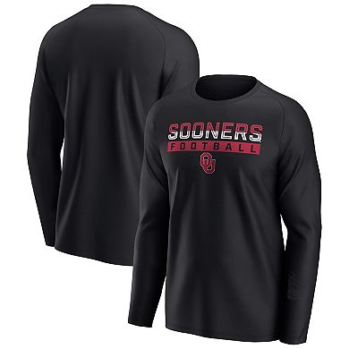 Men's Fanatics Branded Black Oklahoma Sooners Weekend Favorite Raglan ...