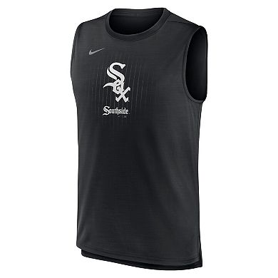 Men's Nike Black Chicago White Sox City Connect Muscle Tank Top