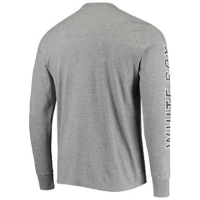 Men's '47 Heathered Gray Chicago White Sox Team Long Sleeve T-Shirt