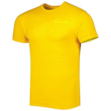 Men's '47 Gold Los Angeles Rams Fast Track Tonal Highlight T-Shirt