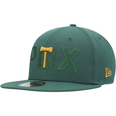 Men's New Era Green Portland Timbers Kick Off 59FIFTY Fitted Hat