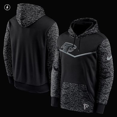 Men's Nike Black Atlanta Falcons RFLCTV Chevron Pullover Hoodie