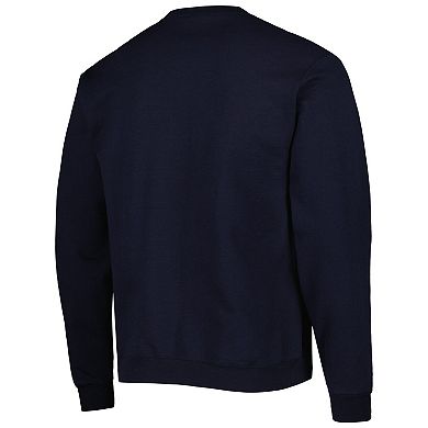 Men's Champion Navy Navy Midshipmen High Motor Pullover Sweatshirt