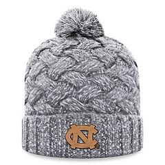 Men's Top of The World Heather Gray Louisville Cardinals Frigid Cuffed Knit Hat with Pom