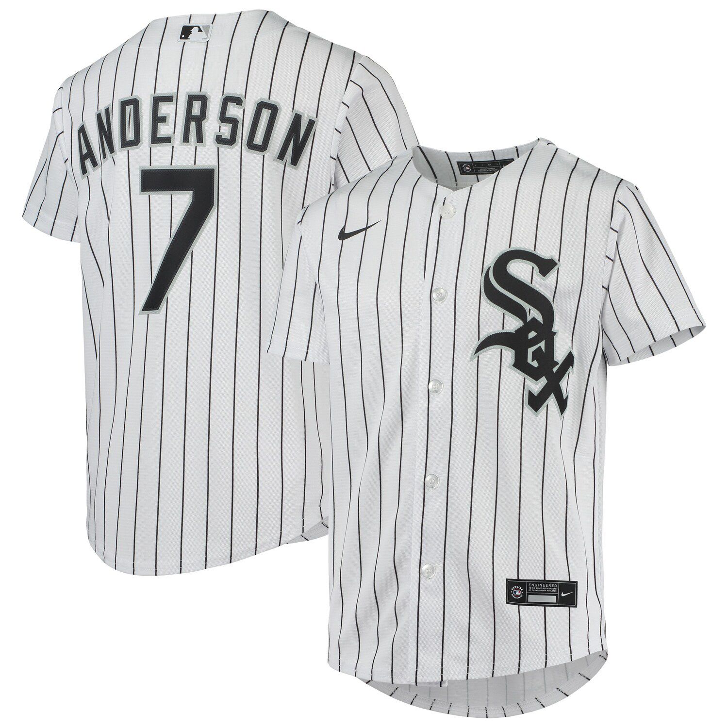 Nike Youth Boys Tim Anderson Black Chicago White Sox 2021 City Connect  Replica Player Jersey